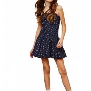 NEW THEME bailey ballet dress in navy rose
